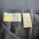 Zella  Black Wide Leg Pull On Drawstring Waist Fleece Women Size XL Casual Lounge Photo 11