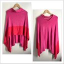 Shiraleah  Madeleine Pink Colorblock Soft Travel Poncho O/S Photo 2