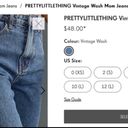 Pretty Little Thing NWT  Vintage Wash Mom Jeans Photo 3