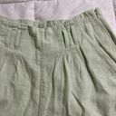 Abercrombie & Fitch Linen Mint Green Shorts Photo 2