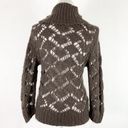 Caslon 5/$25  Large Sweater Mohair Turtleneck Loose Knit Long Sleeve Brown Photo 1