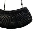 Brighton  Black Leather Pleated Versatile Purse Hand Shoulder Bag One Size Women Photo 5