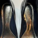 Ralph Lauren Black Patent Leather Kitten Heels Size 8.5 Photo 5