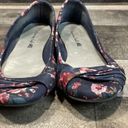 American Eagle  Women's Shoes Floral Flats Ladies Shoe Blue/Pink Size 8 Photo 4