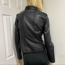 Arden B  Black 100% Genuine Leather Moto Jacket S Photo 2