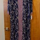 Oscar de la Renta  Pink Label Floral Zip Housecoat Lounger Nightgown Muumuu L/XL Photo 1