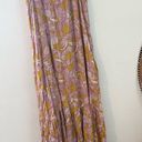 Knox Rose yellow and red tropical print midi dress size medium Photo 7