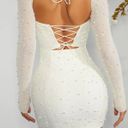 Oh Polly White Beaded Dress Photo 1