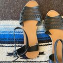 Gap Black Leather Ankle Strap Sandals! Super comfy! GUC. Size 6. Photo 5