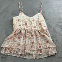 LC Lauren Conrad Lauren Conrad Womens Tank Size M Peaches Fruit Milk Maid Retro Baby Doll NEW Photo 1