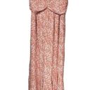 Abercrombie & Fitch Tall Ruched Crinkle Front Slit Maxi Dress in Coral Photo 1