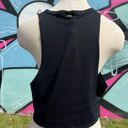 Nike  Black Mesh Crop Tank Top Size M Photo 3