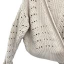 The Moon  & Madison Cropped Cable Knit Oversized Cardigan Sweater Photo 3