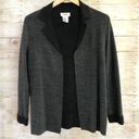 Talbots Vintage  Merino Wool Sweater Dress & Matching Jacket Suit Set Gray Black Photo 3