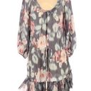 Rebecca Taylor  • Mini Dress • Floral • Medium • Long Sleeve • 100 Silk • Size 8 Photo 0