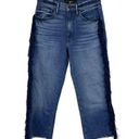 3x1  Higher Ground Fringe Crop Straight Leg Jeans Photo 3