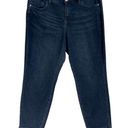 Lane Bryant  SZ 18 Ankle Jeans Stretch Pockets Zip-Fly Hi-Rise Whiskered Blue Photo 0