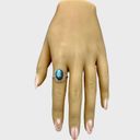 Sterling Silver Handmade Genuine Labradorite Ring - Sz 8.5 Photo 4