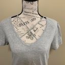 Wishlist Gray Criss Cross Short Sleeve Medium Top Photo 6