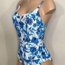 Red Carter New.  floral swimsuit. Large. Retails $168 Photo 3