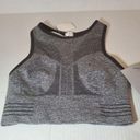 DKNY  Sports Bra Extra Small Grey Black Reversible Racer Photo 4