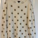 The Loft  Gold Polka Dot Sweater Photo 0