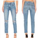 GRLFRND GRLERND Naomi High Waist  Straight Leg Jeans In I will Survive Blue Size 24 Photo 2