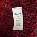 Seven7 7 JEANS Chenille Open Front Cardigan Tawny Port Photo 6