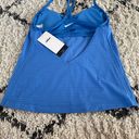 Nike  Essential Layered 2-in-1 Sporty Tankini Swim Top Small "Pacific Blue" Photo 4