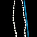 Monet  signed white beaded vintage costume necklace Photo 1