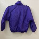 Edge Vintage Womens Inside  Ski Jacket 90s 80s Retro Zip Button Purple Black Coat Photo 12