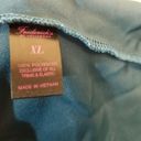 Frederick's of Hollywood {XL} VINTAGE  Teal Satin & Lace Asymmetrical Loungerie Photo 12