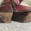 Frye Burgundy Leather  Boots Photo 2