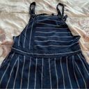 Ten Sixty Sherman  Jiangsu Guosheng pinstriped navy white linen jumpsuit, size XS Photo 6