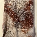 Daytrip  Beige Brown Lace Leopard Tank Top Medium Photo 2