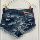 The Laundry Room  California distressed high rise very short jean shorts Size 27 Photo 8