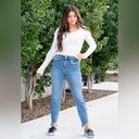 Judy Blue NWT  High Waist Frayed Slim Straight Leg Jeans 26W Photo 8