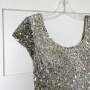 Boston Proper Champagne Sequin Dress Photo 1