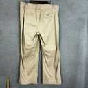 Lane Bryant  pants womens 18 tan vertical striped wide leg cotton office siren Photo 5