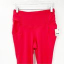 Free People NWT  Set the Pace High Waist Leggings S Red Photo 3