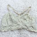 Aerie  Lace Racerback Bralette Cream Yellow Size XL Photo 0