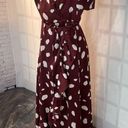 Sugar Lips  Sabine Abstract Dot Abelia true Wrap maxi Dress size medium Photo 5