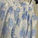 Blossom Eileen West Hydrangea  Mini Chemise Nightgown Cotton Dress size L Large Photo 4