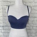 Nautica intimates women 36B brand new padded adjustable removable strap bra navy blue Photo 0