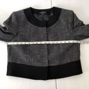 Tahari  3/4 Sleeve Cropped Blazer Tweed Black Women’s 6P 3/4 Sleeve Photo 6