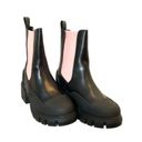 EGO Lug sole pink black Chelsea pull on boots 8.5 BIB Photo 2