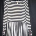 Matilda Jane  Striped Peplum Top Size Medium Photo 0