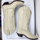 Laredo  31603 Ivory Cream Leather Cowboy Western Cowgirl Pointed Boots Booties 6M Photo 7