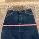 Lee Vintage  100% cotton denim A-line midi skirt front slit 14 Photo 5