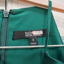 Badgley Mischka  Marine Green Stretch Mikado Gown Size 4 US $650 Photo 6